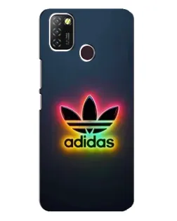 Чехол для Infinix Hot 10 Lite с картинкой «Неоновый Adidas»