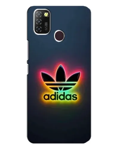 Чехол для Infinix Hot 10 Lite с картинкой «Неоновый Adidas»