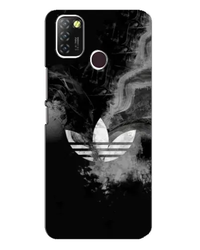 Чехол для Infinix Hot 10 Lite с картинкой «Абстрактный дым Adidas»