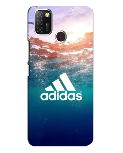 Чехол для Infinix Hot 10 Lite с картинкой «Океанская глубина адидас»