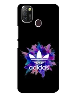 Чехол для Infinix Hot 10 Lite с картинкой «Взрыв красок Adidas»