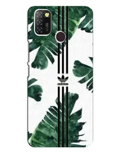 Чехол для Infinix Hot 10 Lite с картинкой «Пальмовые листья адидас»