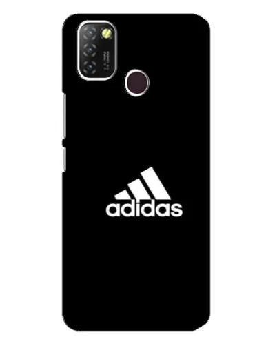 Чехол для Infinix Hot 10 Lite с картинкой «Черная классика Adidas»