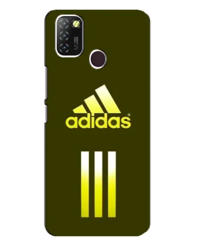 Чехол для Infinix Hot 10 Lite с картинкой «Оливковый градиент Adidas»