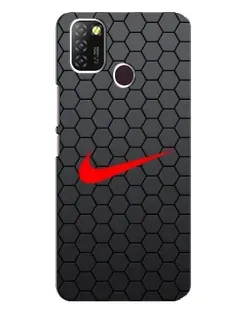 Чехол для Infinix Hot 10 Lite с картинкой «Nike — карбоновая сетка» Чехол для Infinix Hot 10 Lite с картинкой «Nike — карбоновая сетка»