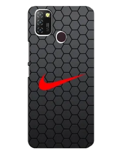 Чехол для Infinix Hot 10 Lite с картинкой «Nike — карбоновая сетка»