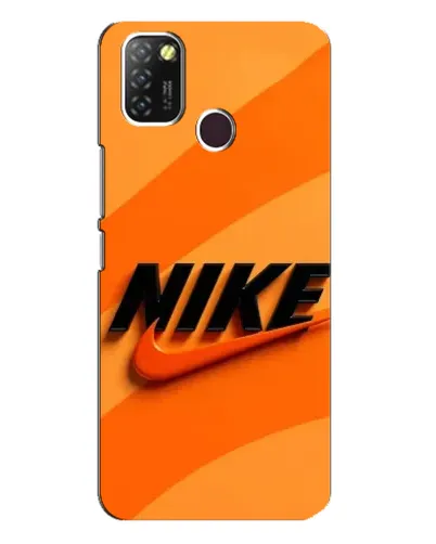 Чехол для Infinix Hot 10 Lite с картинкой «Оранжевый драйв Nike»
