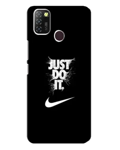 Чехол для Infinix Hot 10 Lite с картинкой «Текстовый принт Nike»
