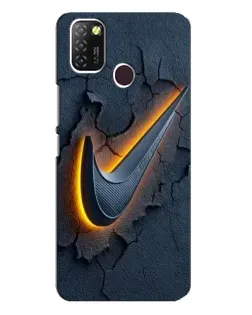 Чехол для Infinix Hot 10 Lite с картинкой «Объемный логотип Найк» Чехол для Infinix Hot 10 Lite с картинкой «Объемный логотип Найк»