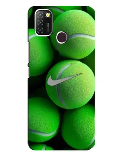 Чехол для Infinix Hot 10 Lite с картинкой «Теннисные мячи Найк» Чехол для Infinix Hot 10 Lite с картинкой «Теннисные мячи Найк»
