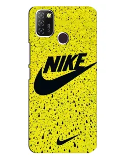 Чехол для Infinix Hot 10 Lite с картинкой «Желтый текстурный Nike» Чехол для Infinix Hot 10 Lite с картинкой «Желтый текстурный Nike»