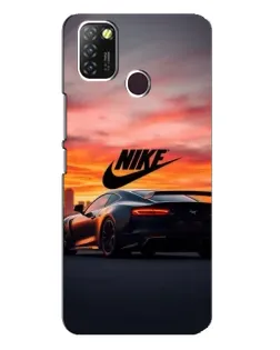 Чехол для Infinix Hot 10 Lite с картинкой «Nike и суперкар» Чехол для Infinix Hot 10 Lite с картинкой «Nike и суперкар»