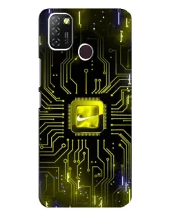Чехол для Infinix Hot 10 Lite с картинкой «Nike — золотая искра» Чехол для Infinix Hot 10 Lite с картинкой «Nike — золотая искра»