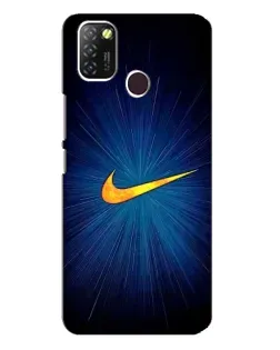 Чехол для Infinix Hot 10 Lite с картинкой «Синий пульс Nike» Чехол для Infinix Hot 10 Lite с картинкой «Синий пульс Nike»