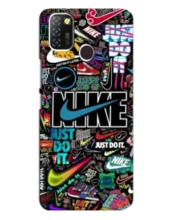 Чехол для Infinix Hot 10 Lite с картинкой «Яркий коллаж Nike» Чехол для Infinix Hot 10 Lite с картинкой «Яркий коллаж Nike»