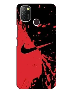 Чехол для Infinix Hot 10 Lite с картинкой «Красные брызги Nike» Чехол для Infinix Hot 10 Lite с картинкой «Красные брызги Nike»