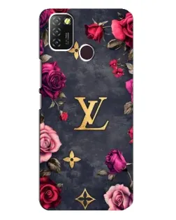 Чехол для Infinix Hot 10 Lite с картинкой «Цветочный Louis Vuitton»