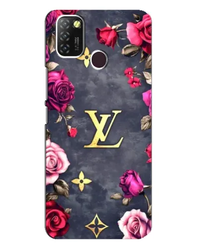 Чехол для Infinix Hot 10 Lite с картинкой «Цветочный Louis Vuitton»