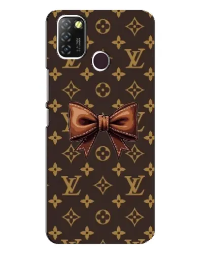 Чехол для Infinix Hot 10 Lite с картинкой «LV с бантом»