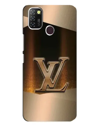 Чехол для Infinix Hot 10 Lite с картинкой «LV — золотое сияние»