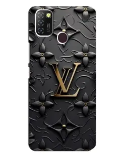 Чехол для Infinix Hot 10 Lite с картинкой «Кожаная текстура LV»