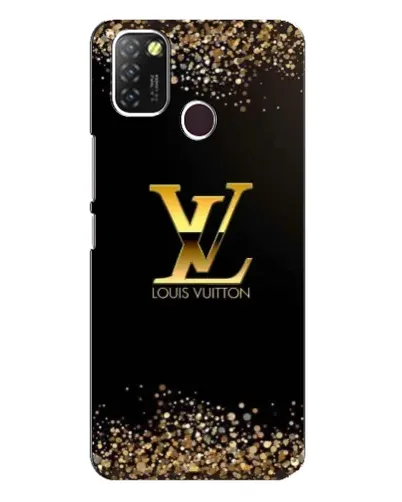 Чехол для Infinix Hot 10 Lite с картинкой «LV — золотые искры»