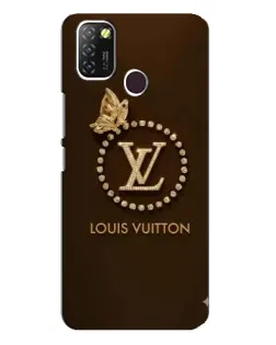 Чехол для Infinix Hot 10 Lite с картинкой «LV — золотая печать»