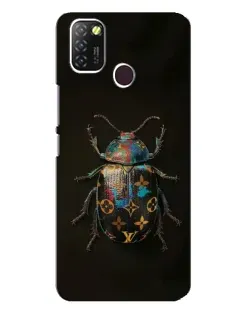 Чехол для Infinix Hot 10 Lite с картинкой «LV — мраморный принт»