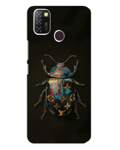 Чехол для Infinix Hot 10 Lite с картинкой «LV — мраморный принт»