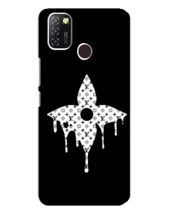 Чехол для Infinix Hot 10 Lite с картинкой «Цветочная монограмма»