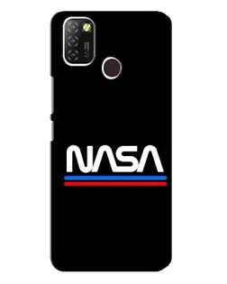 Чехол для Infinix Hot 10 Lite с картинкой «NASA — классика Red Blue» Чехол для Infinix Hot 10 Lite с картинкой «NASA — классика Red Blue»