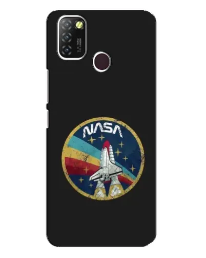 Чехол для Infinix Hot 10 Lite с картинкой «NASA — эмблема миссии»