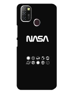 Чехол для Infinix Hot 10 Lite с картинкой «NASA — технический принт» Чехол для Infinix Hot 10 Lite с картинкой «NASA — технический принт»