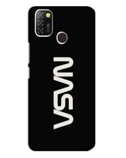Чехол для Infinix Hot 10 Lite с картинкой «NASA — вертикальный логотип» Чехол для Infinix Hot 10 Lite с картинкой «NASA — вертикальный логотип»