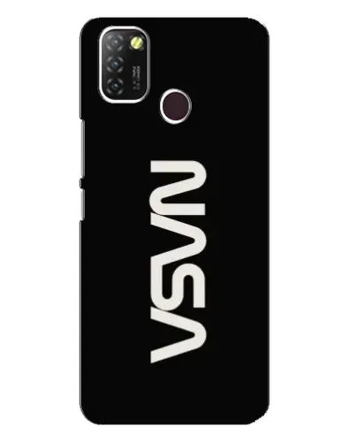 Чехол для Infinix Hot 10 Lite с картинкой «NASA — вертикальный логотип»