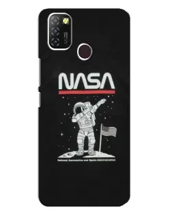 Чехол для Infinix Hot 10 Lite с картинкой «NASA — шагаем по Луне» Чехол для Infinix Hot 10 Lite с картинкой «NASA — шагаем по Луне»