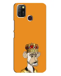 Чехол для Infinix Hot 10 Lite с картинкой «Золотая обезьяна Bored Ape»