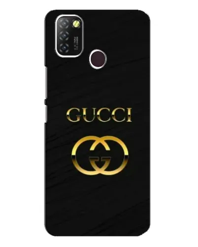 Чехол для Infinix Hot 10 Lite с картинкой «Золотой логотип Gucci» Чехол для Infinix Hot 10 Lite с картинкой «Золотой логотип Gucci»