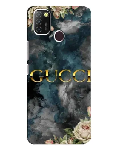 Чехол для Infinix Hot 10 Lite с картинкой «Абстрактные цветы Gucci» Чехол для Infinix Hot 10 Lite с картинкой «Абстрактные цветы Gucci»