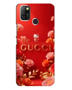 Чехол для Infinix Hot 10 Lite с картинкой «Gucci — золотой сад»
