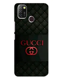 Чехол для Infinix Hot 10 Lite с картинкой «Gucci — стеганый черный»