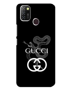 Чехол для Infinix Hot 10 Lite с картинкой «Gucci — серебряная змея»