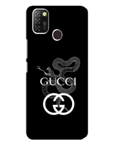 Чехол для Infinix Hot 10 Lite с картинкой «Gucci — серебряная змея» Чехол для Infinix Hot 10 Lite с картинкой «Gucci — серебряная змея»