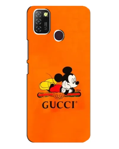 Чехол для Infinix Hot 10 Lite с картинкой «Микки Маус Gucci — оранж» Чехол для Infinix Hot 10 Lite с картинкой «Микки Маус Gucci — оранж»