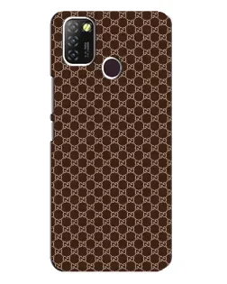 Чехол для Infinix Hot 10 Lite с картинкой «Gucci — шоколадная сетка»