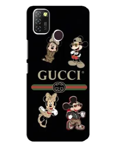 Чехол для Infinix Hot 10 Lite с картинкой «Gucci — герои Disney и монограмма» Чехол для Infinix Hot 10 Lite с картинкой «Gucci — герои Disney и монограмма»