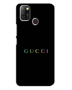 Чехол для Infinix Hot 10 Lite с картинкой «Gucci — неоновый минимализм»