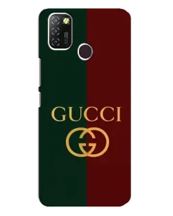 Чехол для Infinix Hot 10 Lite с картинкой «Gucci — темно-зеленый градиент»