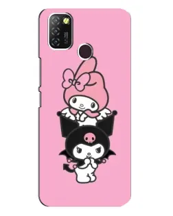 Чехол для Infinix Hot 10 Lite с картинкой «My Melody и Kuromi»