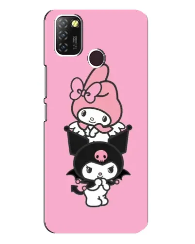 Чехол для Infinix Hot 10 Lite с картинкой «My Melody и Kuromi»